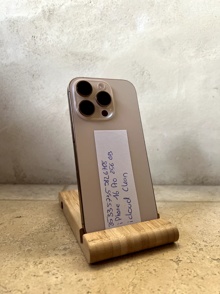Apple iPhone 16 Pro 256 Go - Or - Bloqué iCloud (Pour pièces) - Photo 2/2