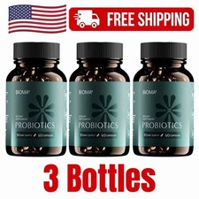 3 PACK BIOMA- Probiotics Digestive Health Gut Support for Men  Women 180 Caps