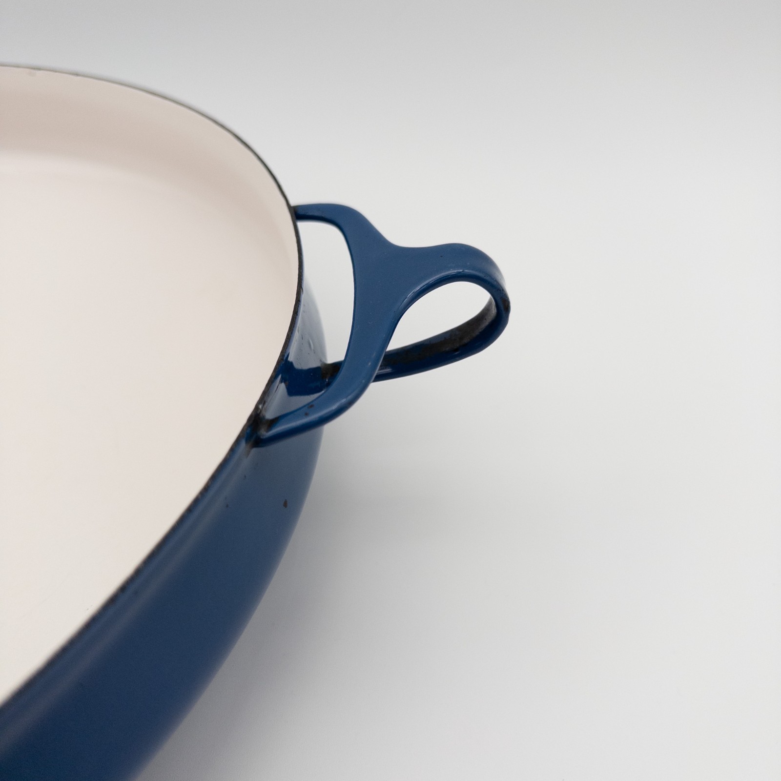 Dansk Kobenstyle Paella Pan Enamel Blue 13.4in Vintage France IHQ Collectible