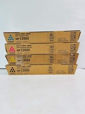 4 Genuine Ricoh MPC3503,C3003 CMYK Toner 841813, 841814, 841815, 841816