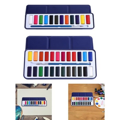 Aquarellfarbe tragbares Malset Malen Skizzieren Zeichnen Mischen einfarbig