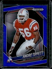 2025 Panini Prizm Black Andre Tippett Blue #/199 Patriots