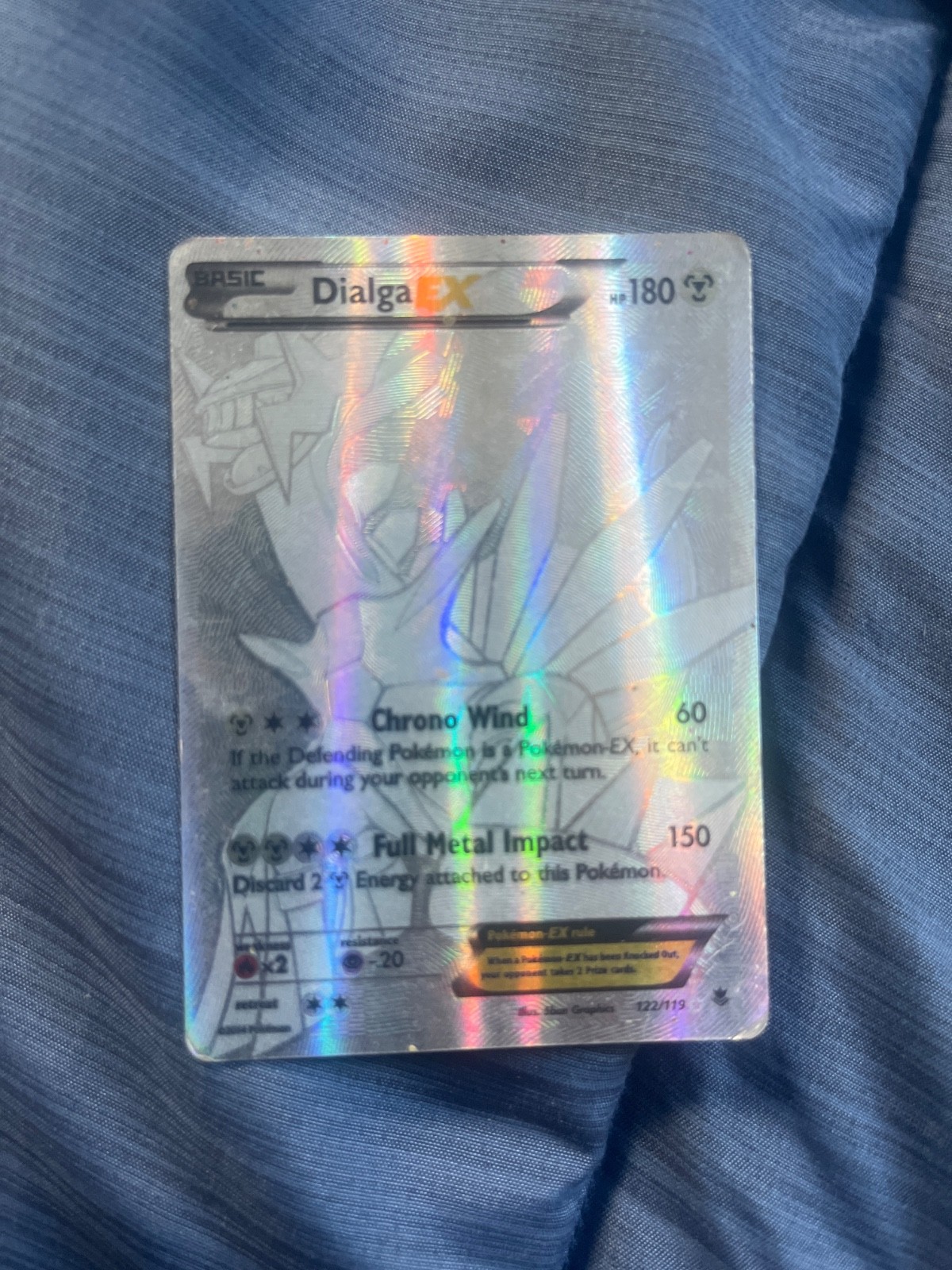 Dialga EX (122 Secret Rare) 122/119 XY-Phantom Forces Holo LP