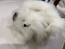 Realistic White Shih Tzu Plush Stuffed Jointed Yorkie Puppy Dog Animal Toy