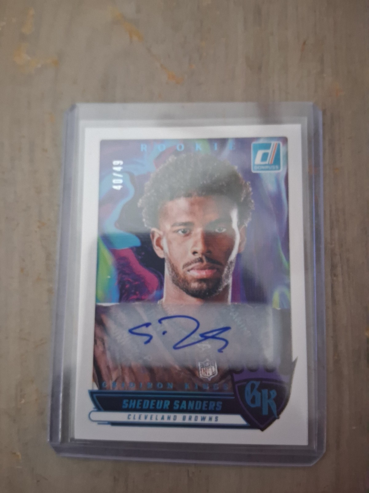 2025 Panini Donruss Shedeur Sanders RC Gridiron Kings Auto /49 🔥 GRADE IT 🔥 