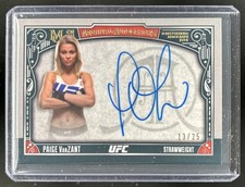 2016 Topps UFC Museum Paige VanZant Archival Auto Gold #/25