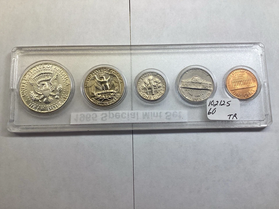 1965 Special Mint Set (SMS) 5 Coins in Whitman Holder Silver Kennedy 102125 60tr - Image 2 of 4