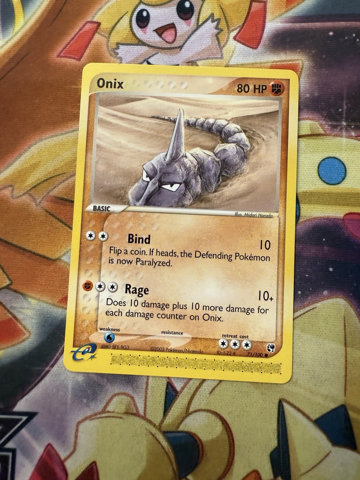 Pokemon Card Onix EX Sandstorm Common 71/100 Near Mint