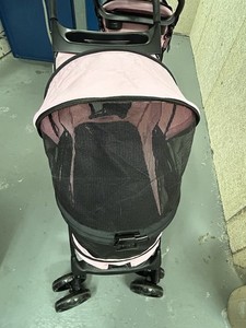 PETGEAR 4 Wheel Foldable Pet Stroller With Mesh Enclosure And Cup Holders