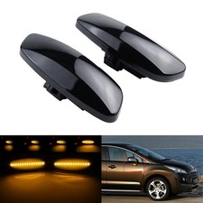 2x Schwarz Linse LED Seitenblinker Blinker für Peugeot RCZ,Citroën C5 III 08-17