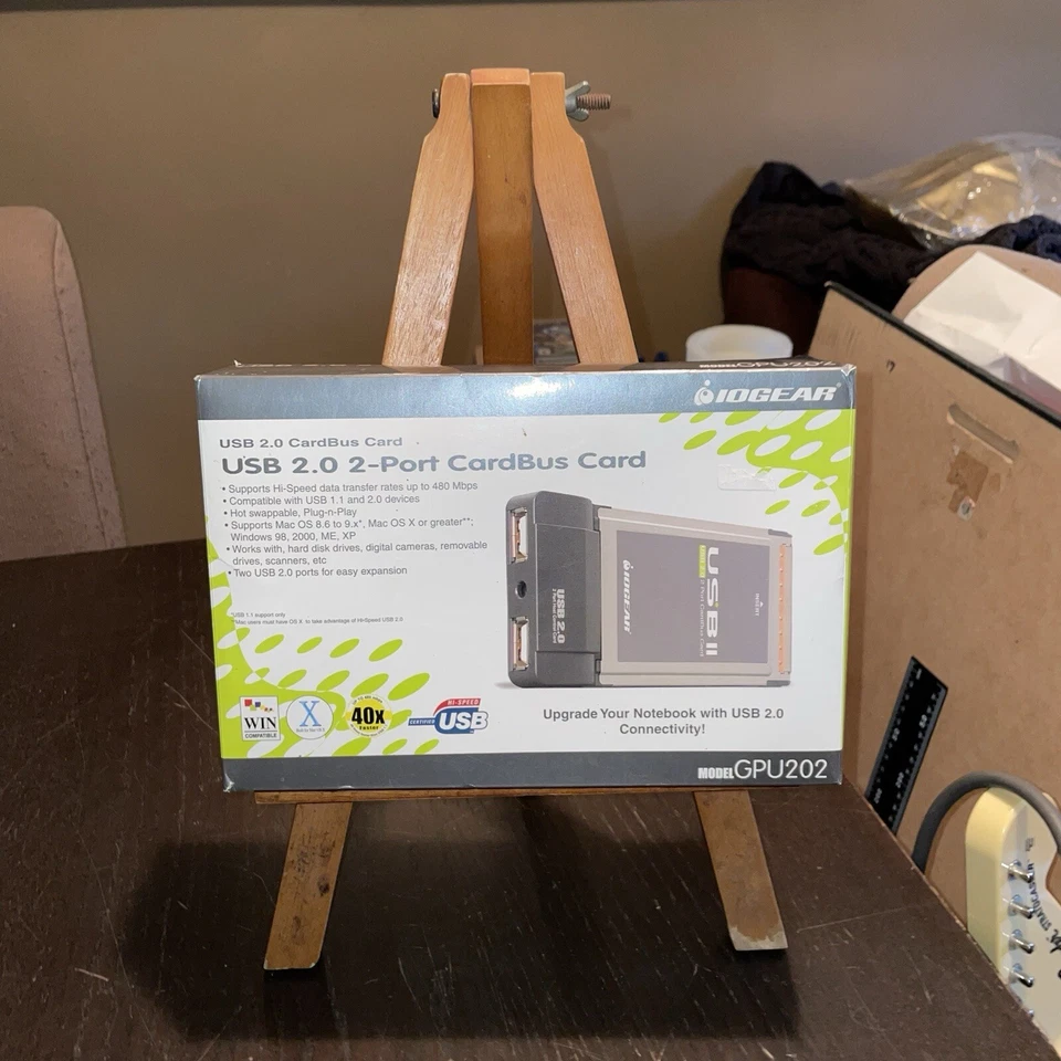 IO Gear USB II 2.0 Port Cardbus Card PC Card PCMCIA Model: GPU202 - Image 4 of 4