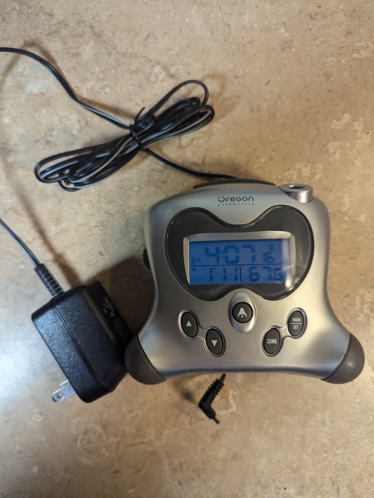 Silver Oregon Scientific Alarm Clock