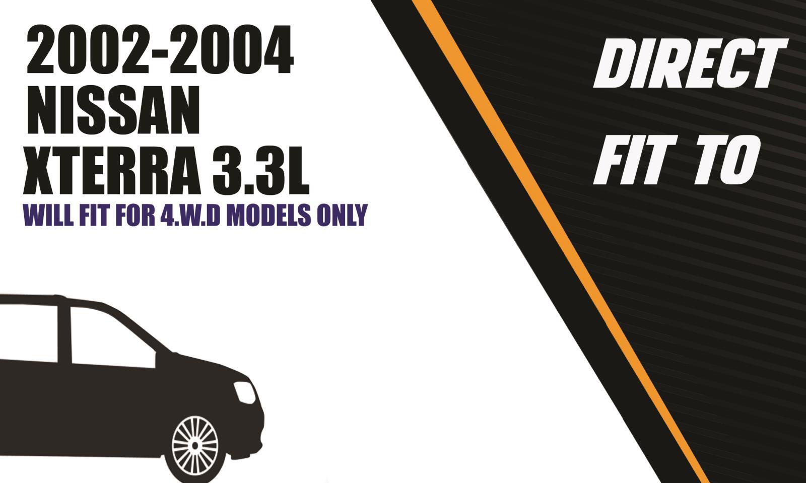 Stainless Steel Y-Pipe Exhaust Muffler Kit fits: 2002-2004 Nissan Xterra 3.3L