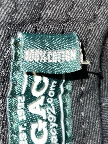 Berretto Buffalo State College nero cotone twill tessuto Legacy nuovo con etichette, con inserto - Foto 9 di 9