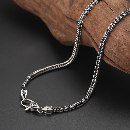 Real 925 Sterling Silver Necklace 4.0mm 