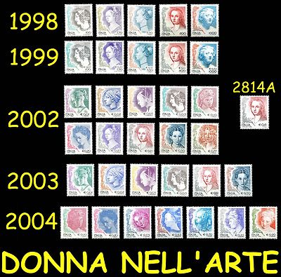 Italy Woman in Art All MNH Issues ** 1998 1999 2002 2003 2004 