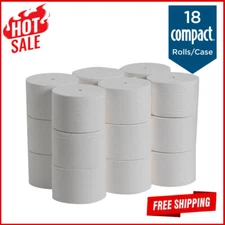 Coreless Bath Tissue Septic Safe 2 Ply White 1125 Sheet Optimizing Storage Space