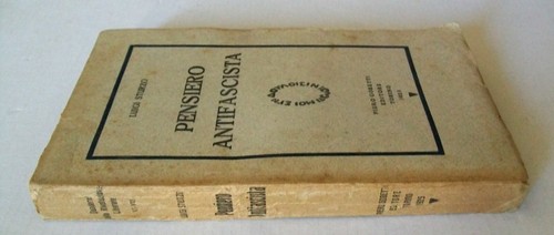 Luigi Sturzo PENSIERO ANTIFASCISTA Ed. Gobetti Torino 1925