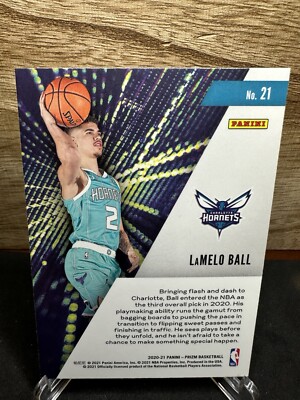 2020-21 Panini Prizm Basketball Lamelo Ball Instant Impact Silver