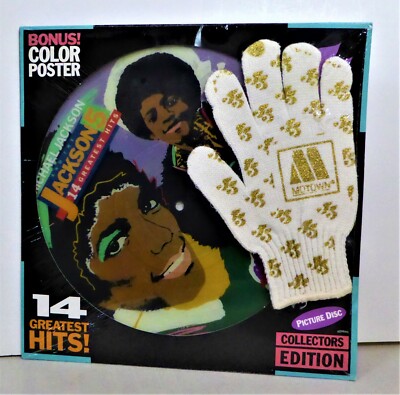 Michael Jackson /Jackson 5 Greatest Hits LP Picture Disk W/Glove