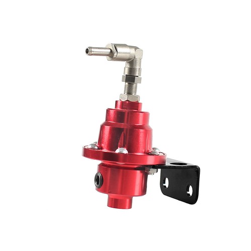 Aluminum 0-160 Psi Adjustable Fuel Pressure Regulator+Kpa Oil Gauge Kit Red - Picture 7 of 13
