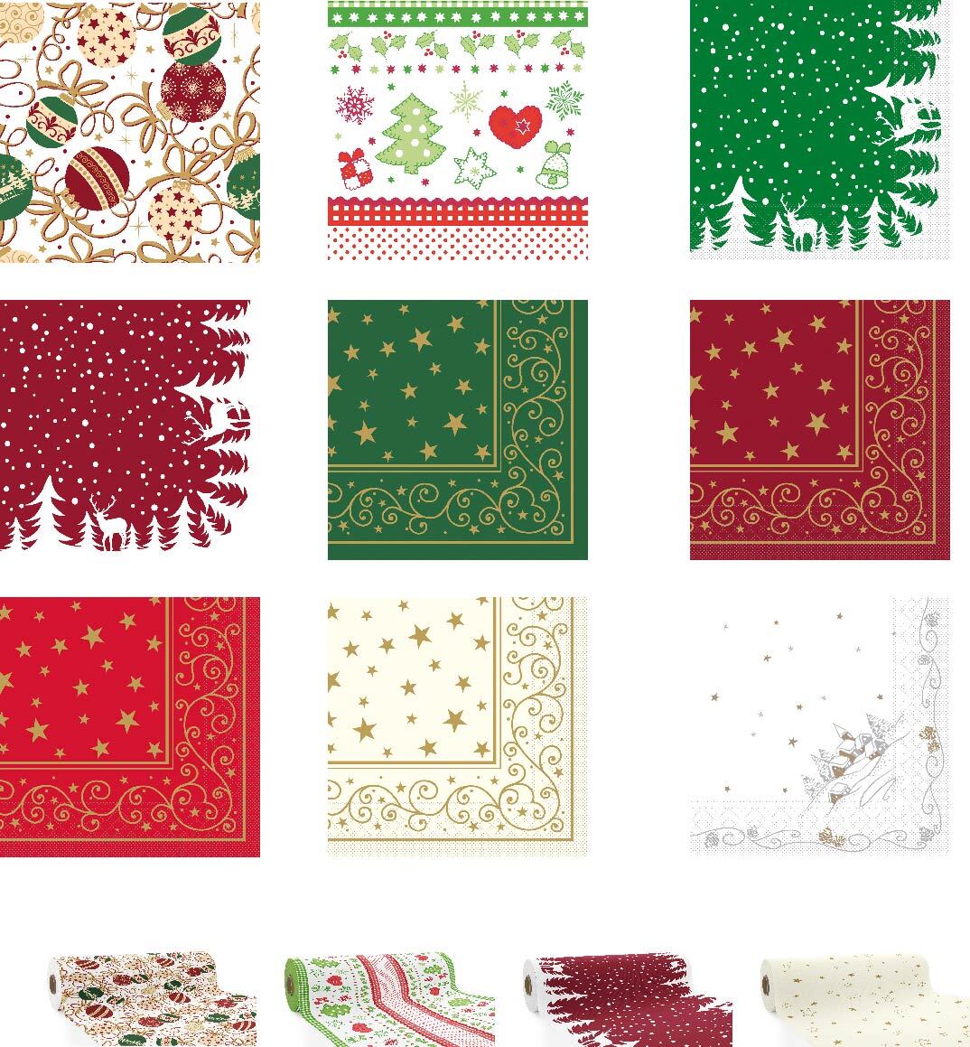 Weihnachtsservietten versch. Motive Xmas Advent Sterne - Tissue Serviette 100 St