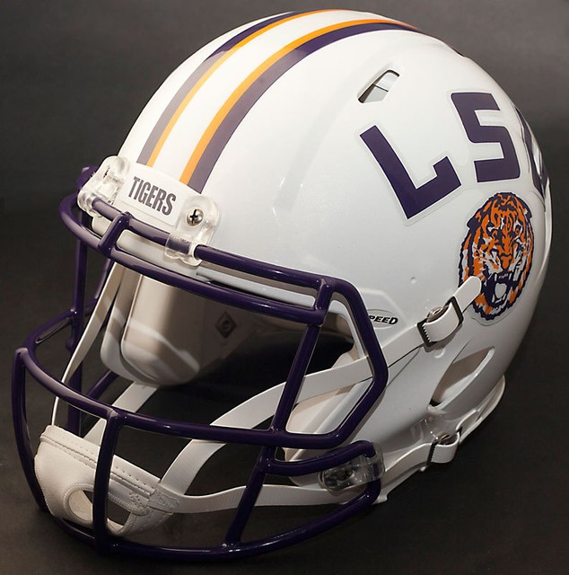 LSU TIGERS Riddell Revolution SPEED Football Helmet (WHITE) eBay
