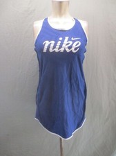 Nike Size L Girl Blue Lightweight Racerback Sleeveless Athletic Tennis Dress 845