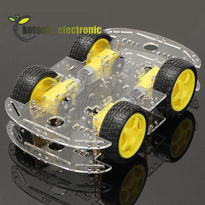 4WD Robot Smart Car Chassis Kits car with Speed Encoder for Arduino L2KE