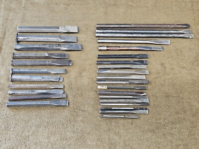 30 Flat Chisel 1/4'' 3/8'' 1/2'' 5/8'' 3/4'' 1'' Sampson Proto Wilde Hand Tool Lot