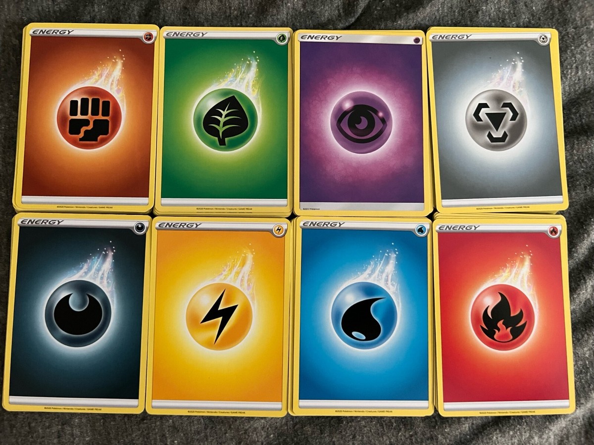 1000 pokemon energy cards 1000 Pokemon Cards ONLY ENERGY ALL ENERGIES TCG Bulk Lot Brand New Mint