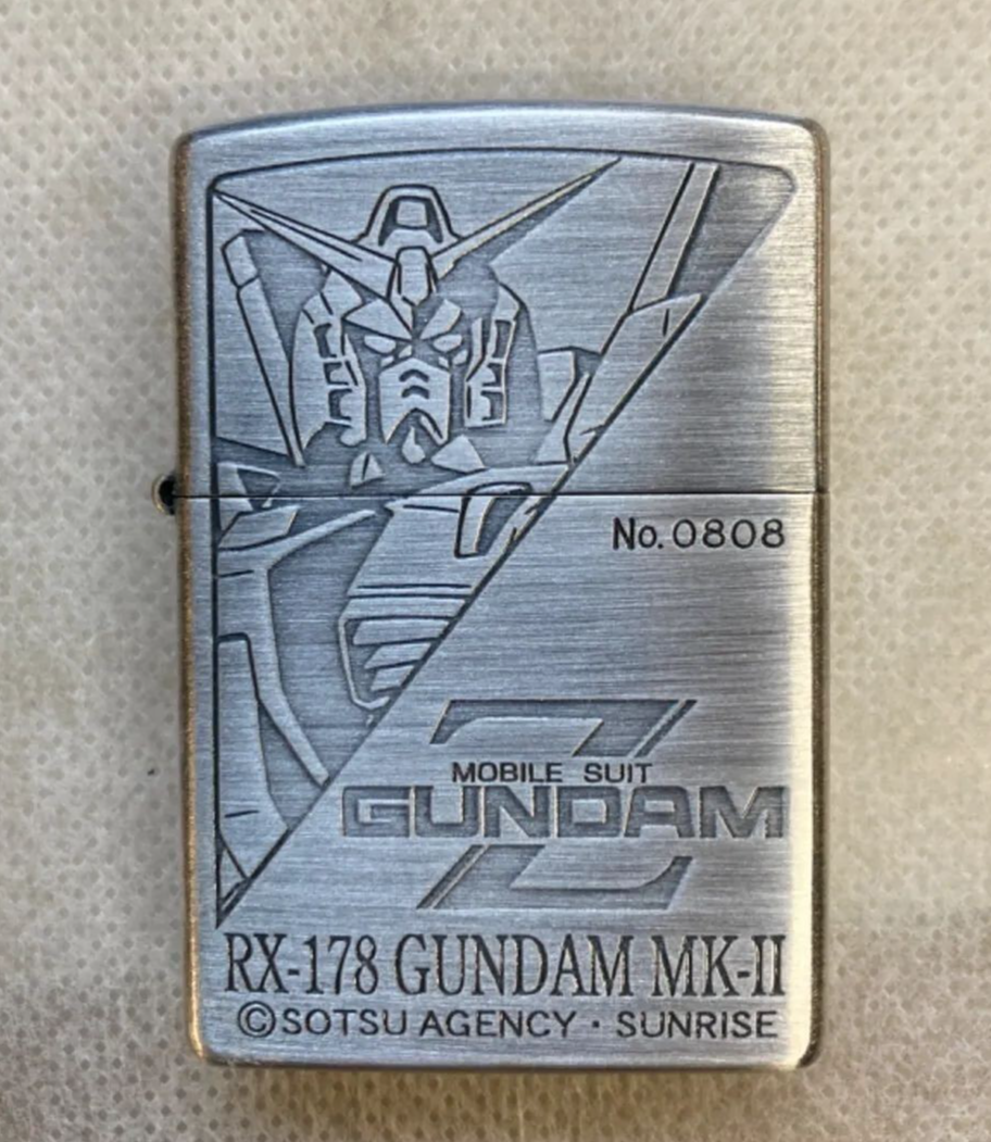 Zippo Mobile Suit Gundam Z RX-178 Gundam MK-II Oil Lighter Serial