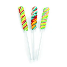 Mini Twisty Lollipops (24 PACK) Rainbow Unicorn Party Candy