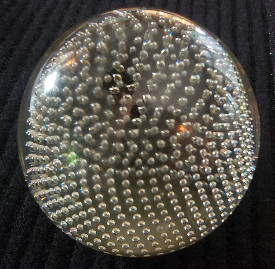 Винтажный. Кристалл управления пузырь выдувной Infinity стекла Newel Post finial/пресс-папье - Изображение 4 из 4