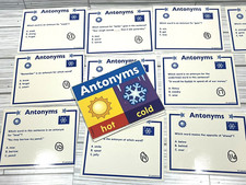 Antonyms Literacy Center Kids Center Manipulatives Antonym Game w/ Answer Key U4