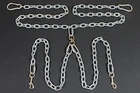 Chew Proof Truck Bed Two Dog Tether Leash SUV Vehicle Chain Restraint Tie Out
