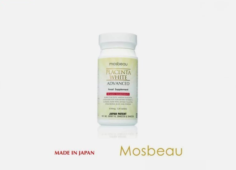 MOSBEAU Placenta White Advanced Supplement 120 Tablets / 650mg - USA seller 