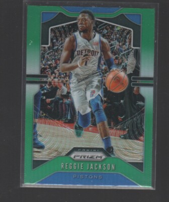 REGGIE JACKSON  2019-20 PANINI PRIZM GREEN PRIZMS CARD #95