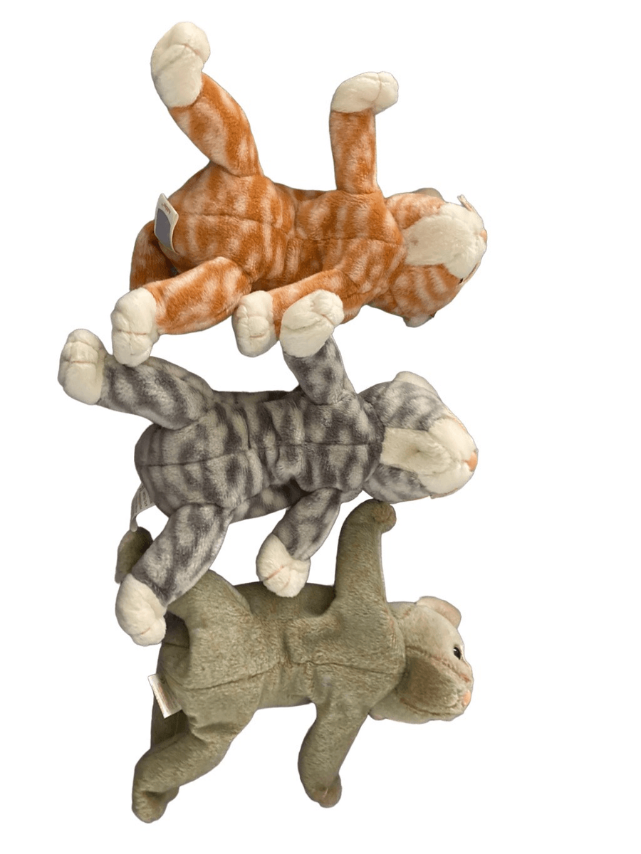 Lot of 3 Scat Silver Amber Cat Ty Beanie Baby Plush Collectible