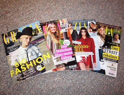 4 x Grazia September 2018 Sarah Jessica Parker Kim Catrall Kate Moss Kaia Gerber