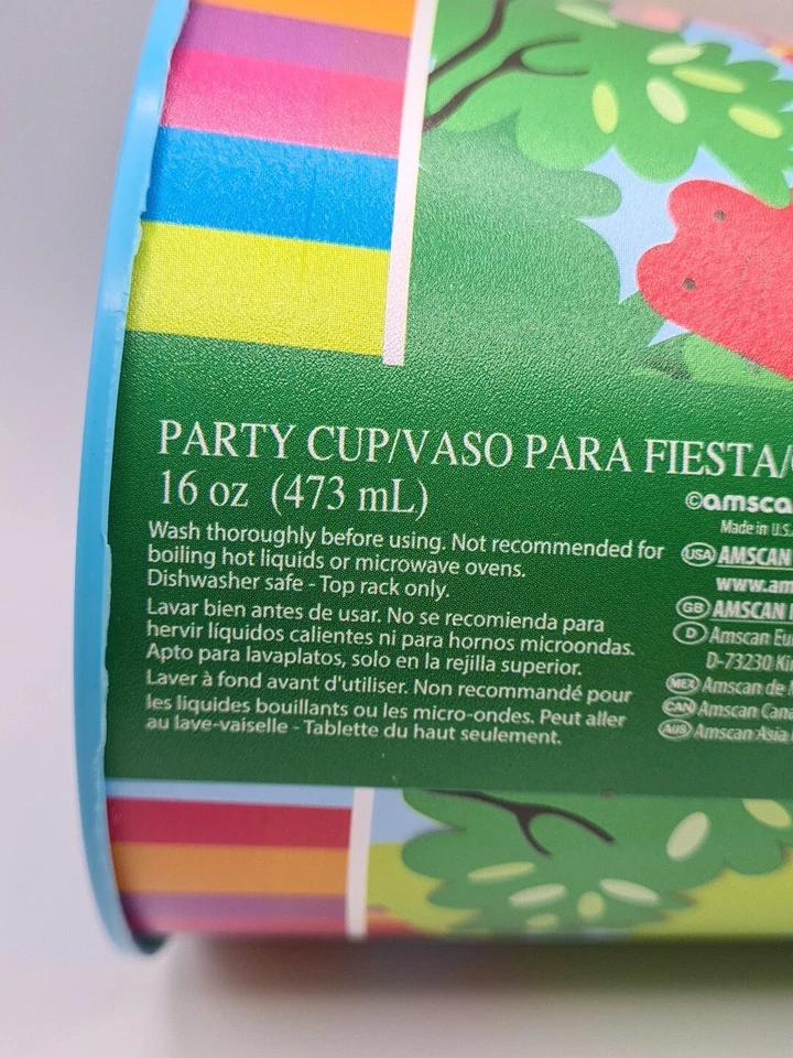 Jungle Safari Themed Plastic Party Cup 16oz 473ml Reusable - Image 4 of 4