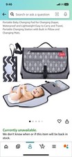 Joyville Portable Baby Diaper Changing Pad Mat Gray Arrow Unisex Design Folds