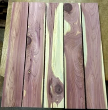 FIVE KILN DRIED S4S EASTERN RED CEDAR LUMBER WOOD 24" X 4" X 3/4" B