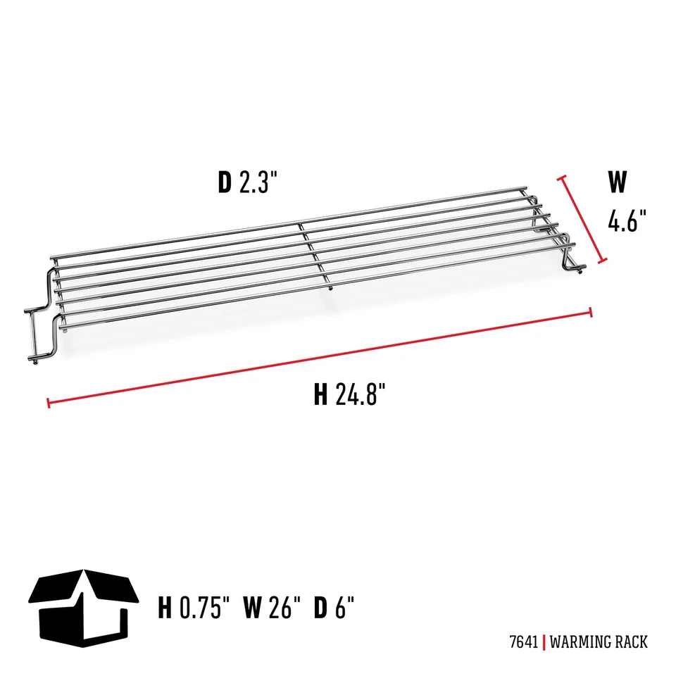 Weber Spirit 300 Series гриль подогреватель стойка покрытая сталь 24,8 x 4,6 x 2,3 дюйма - Изображение 3 из 3