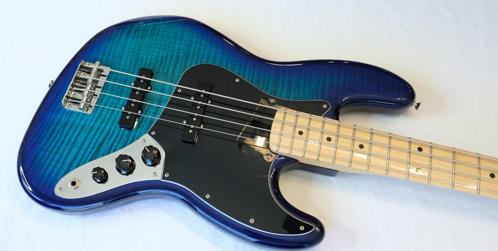 2021 Fender Mexico Player Jazz Bass Blue Burst Plus Top 75th Anniversary NICE! eBay