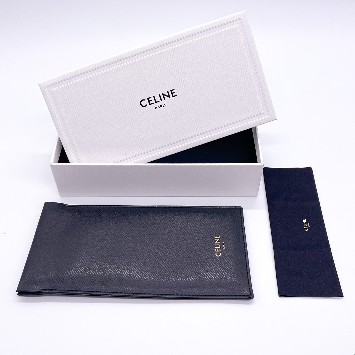 NEW CELINE CL40079I 25N SQUARE WHITE GREEN SUNGLASSES CL 40079I Celine CL40079I White Prescription Sunglasses - 50% Off Lenses main image 3