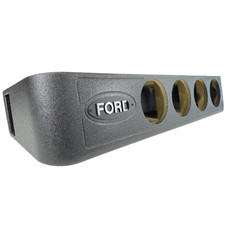Subwoofer Box Ford F-250 17-25 F150 09-25 Crew Cab Fits 4x8 Woofers Rounded