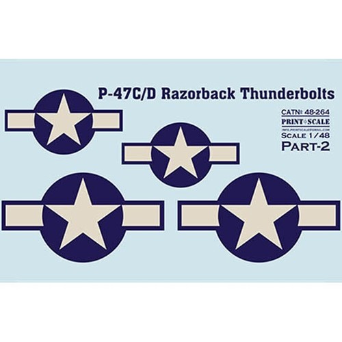 P-47 C/D Razorback Robert S. Jonson Part 2 Decals 1:48 PS 48-264 for model kit - Picture 2 of 4
