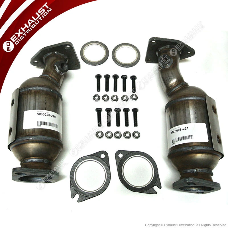 2 PIEZAS convertidores catalíticos delanteros para Nissan Xterra 4,0 L 2005-2015 Foto 2 de 3