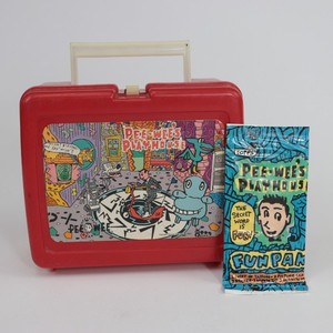 Vintage Pee-Wee's Playhouse 1987 Made in USA Lunch Box with 1988 Sealed Fun Pak